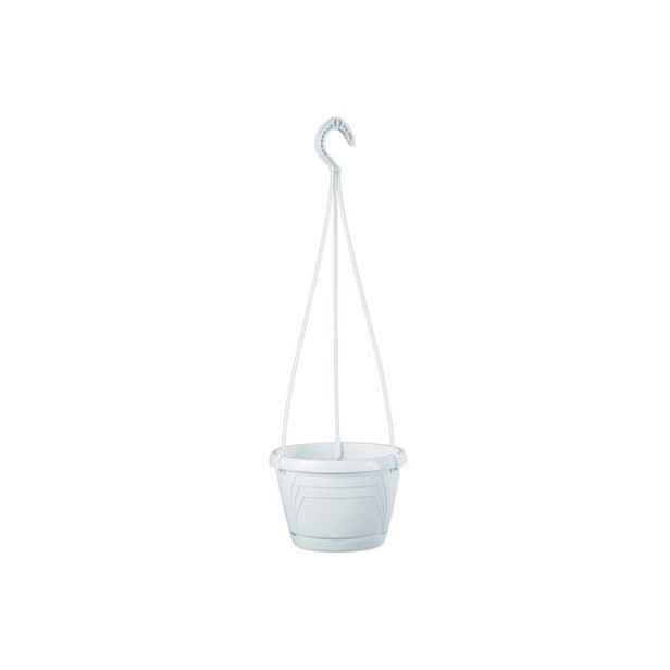 květ. d20cm závěs. LOGATO BÍLÝ lesk