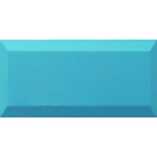 Obklad Ribesalbes Chic Colors teal bisel 10x20 cm lesk CHICC1778