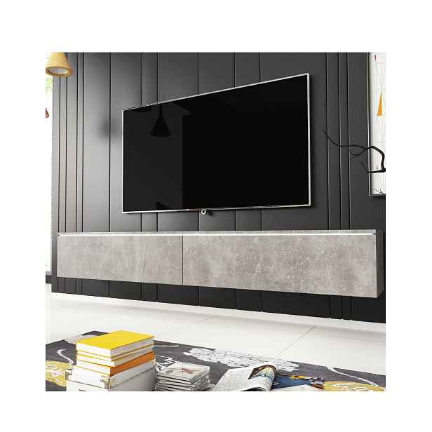 TV stolek LED beton Lowboard D180