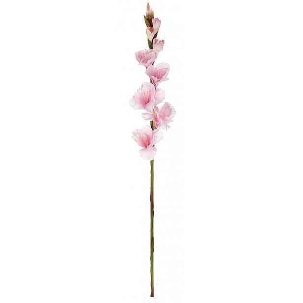 Umělá květina Gladiola 85 cm, růžová