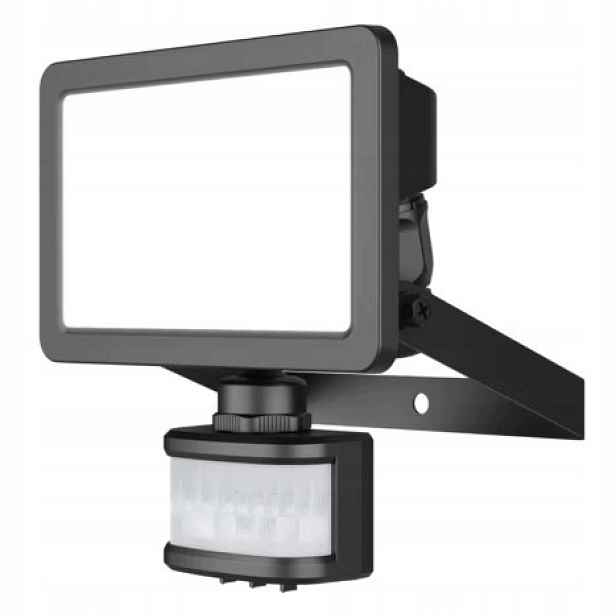 Halogen Led pohybový senzor Pir reflektorová lampa IP65 GoodHome Lucan 20W Black