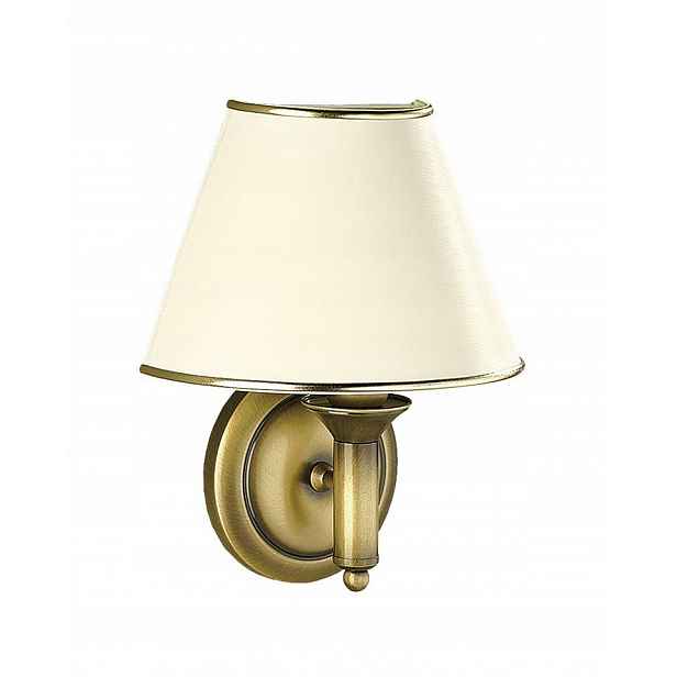 Nástěnné svítidlo Classic Patina Ecru Abažur Mini 1xE27 Nástěnná lampa do pokoje Dům