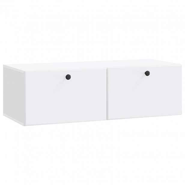 vidaXL Nástěnná TV skříň 98 x 41 x 30 cm Bílá Kompozitní dřevo