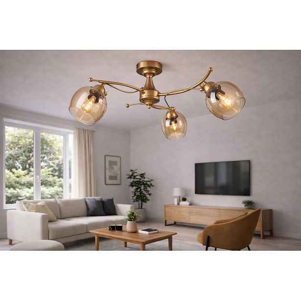 Euro-Lamp Stropní Svítidlo Eliza 3 zlatá 3x60W Výrobce
