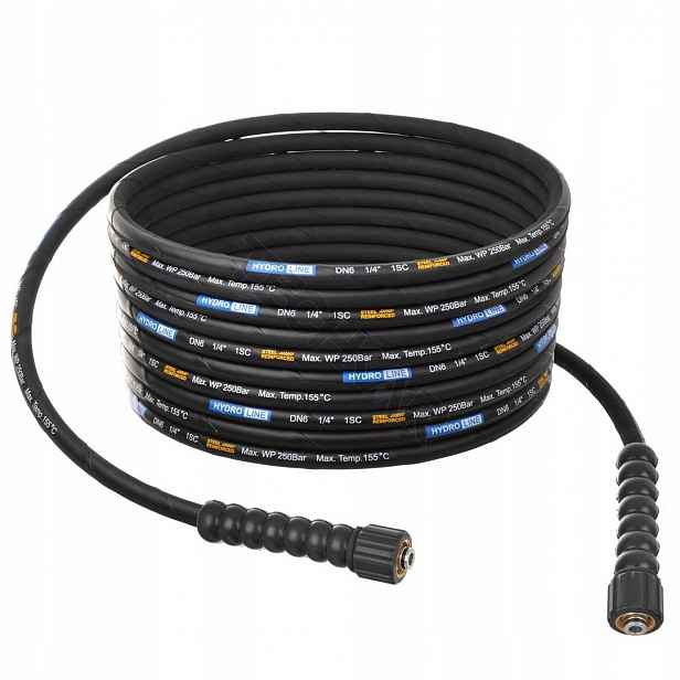 Hadice pro vysokotlaké čističe Techkar 250 bar DN6 1SC M22-M22 15 m
