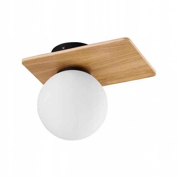 Stropní Svítidlo Bianca Černá Hnědá Skleněné stínítko 1xG9 elegantní design