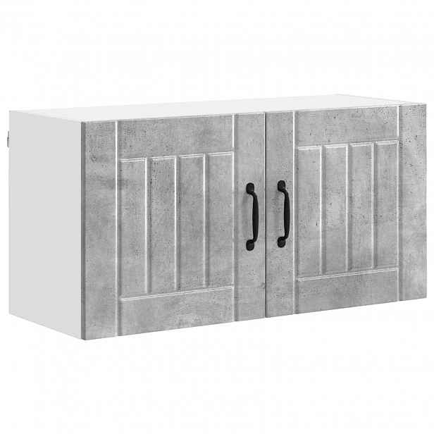vidaXL Nástěnná skříňka LUCCA Betonově šedá 80 x 31 x 40 cm