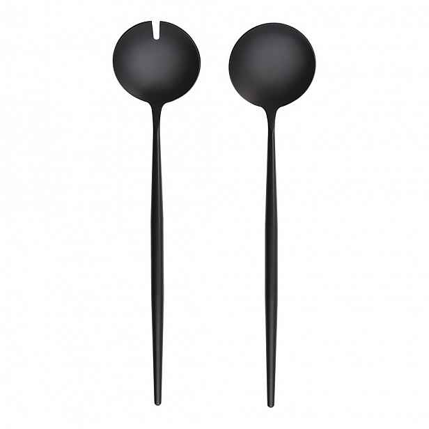 Butlers STILETTO Salátový příbor set 2 ks - černá