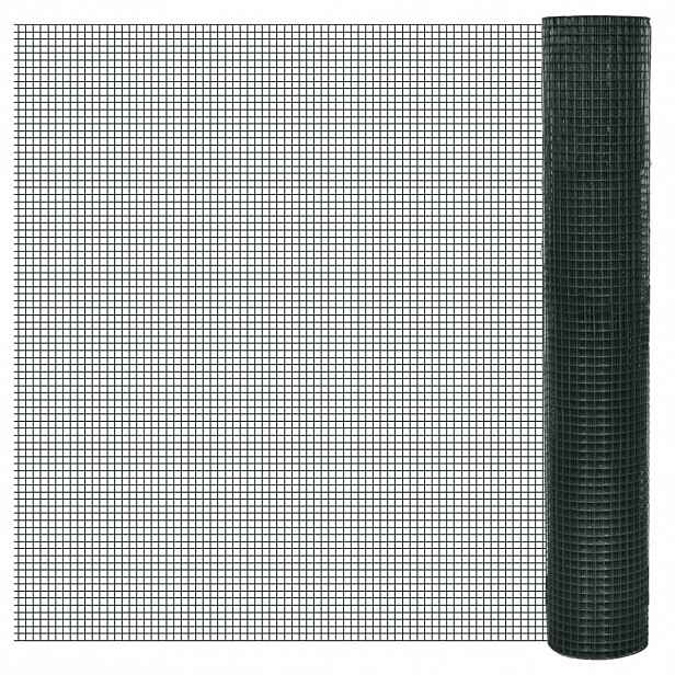 vidaXL Pletivo ke kurníku pozinkované PVC vrstva 25 x 1 m zelené