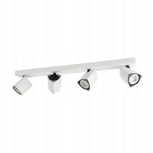 Merusa Stropní Svítidlo Černá Bílá 4 Nastavitelné reflektory 4xGU10 35W IP20
