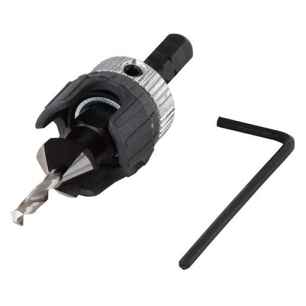 Předvrták se záhlubníkem Wolfcraft WS 3,2–12 mm