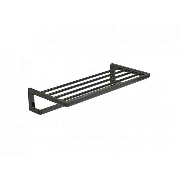 Roca Tempo - Polička na ručníky, délka 60 cm, černá A817032CN0