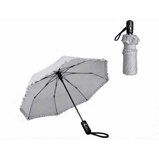 Skládací deštník NORVIA ⌀ 95 cm, světle šedý