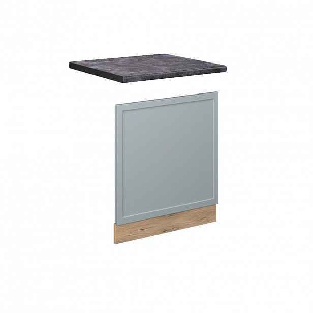 Vicco PŘEDNÍ PANEL Fame-Line Světle modrošedá 60 cm , PD Antracit
