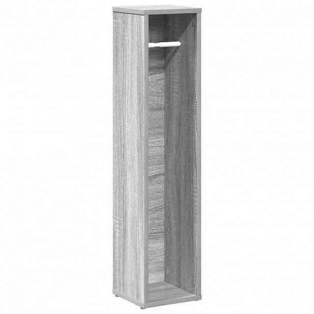 vidaXL Koupelnová skříňka s držákem na role šedá sonoma 20,5x20x90 cm
