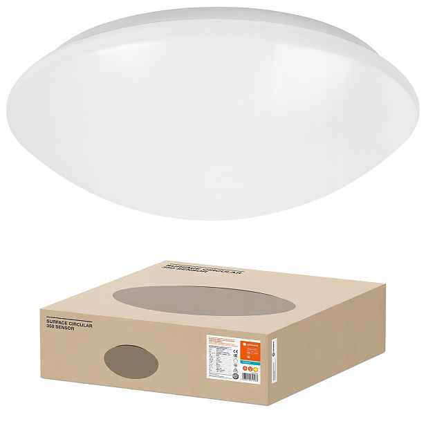 Stropní Svítidlo Led Nástěnný panel Stropní Svítidlo 18W 3000K IP44 Senzor Ledvance