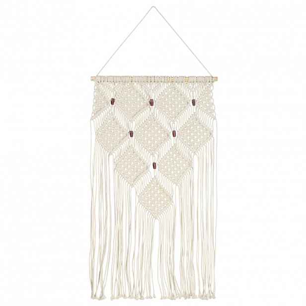 vidaXL Nástěnný závěs macramé 40 x 80 cm bavlna