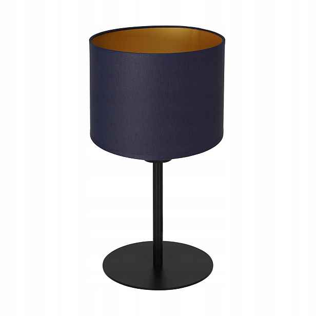 Luminex Stolní lampa Arden 34 cm, tmavě modré stínidlo, 1xE27 15W