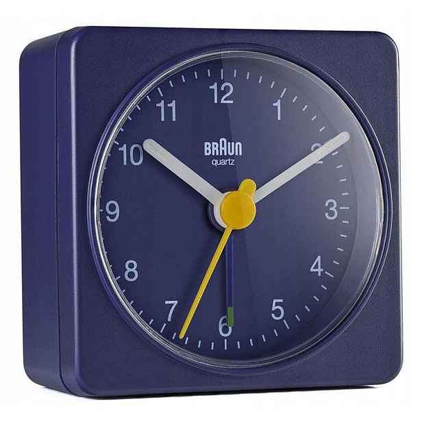 Matný budík, hodinky Braun, čtvercové, přesné