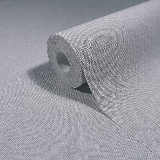 Šedá Tapeta S Vinylovou Tkaninovou Strukturou Tapety 10 M X 106 CM