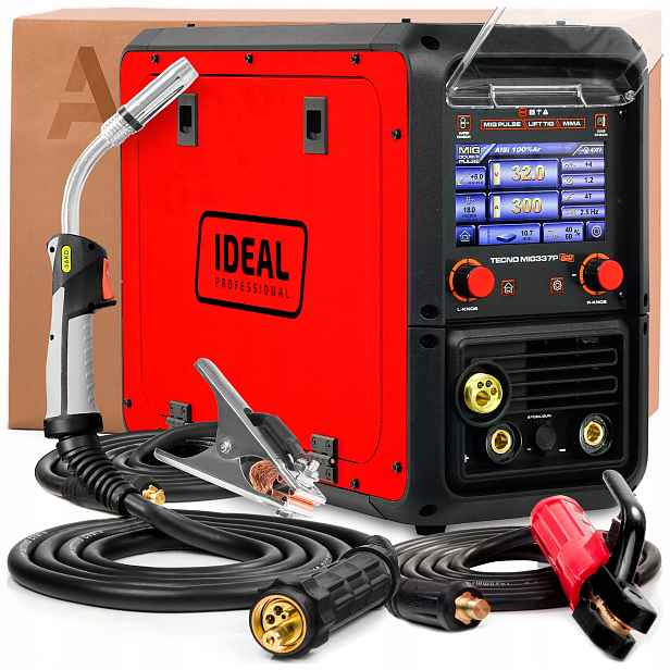 Svařovací Stroj Ideal Tecno Mig 337 Pulse Synergic LCD 400V 300A Tig Lift Mma
