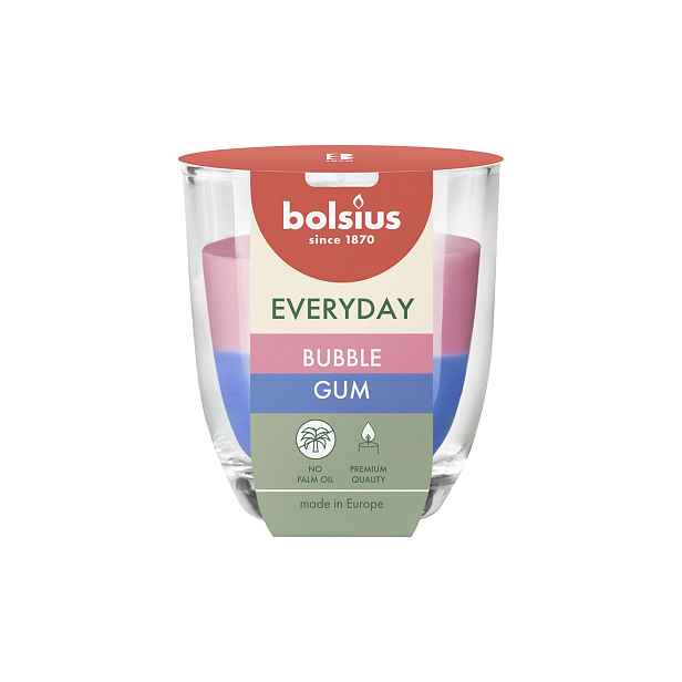Vonná svíčka ve skle BOLSIUS 24 hodin bubble gum