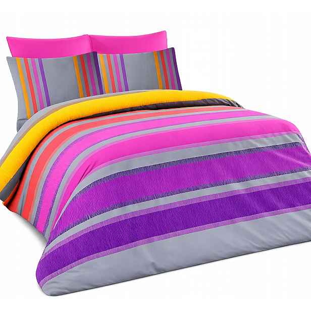 Bedtex Povlečení Elle Fialová 160 x 200 cm