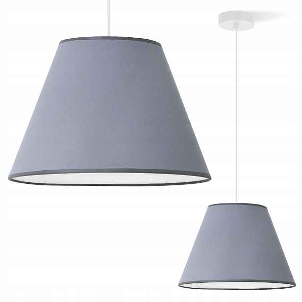 Závěsná Stropní Lampa Lustr Stínidlo Šedý Kužel Do Ložnice Obývacího Pokoje