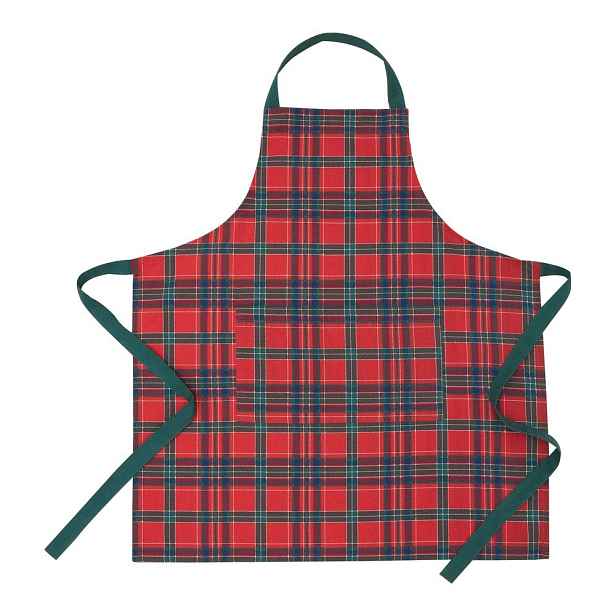 Bavlněná zástěra s vánočním motivem Christmas Tartan Check – Catherine Lansfield