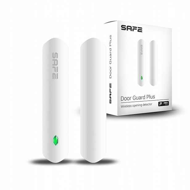 Safe Door Guard Plus, bílá Magnetický detektor otevření, otřesů a náklonu