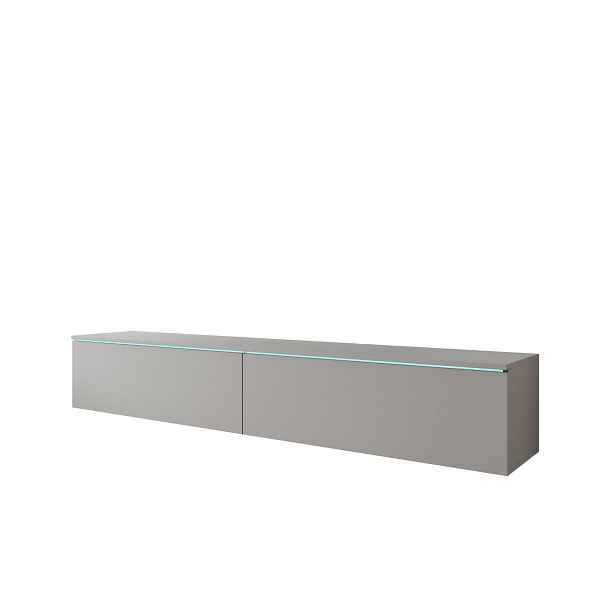 TV stolek LED šedý pallad Lowboard D180