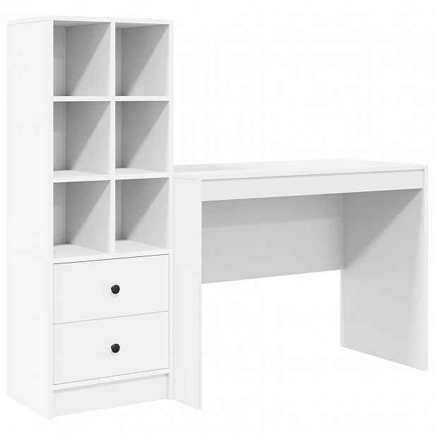 vidaXL Stůl Bílá 145.5 x 50 x 127 cm 2 ks