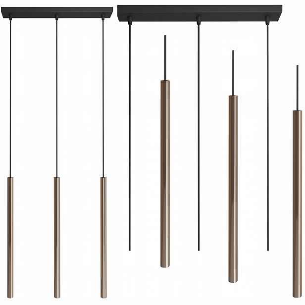 Závěsná lampa Modi III 3xg9 Zlatá Cerlux 105 cm dlouhá, Nastavitelný Převis