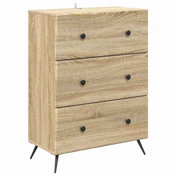 vidaXL Skříň se zásuvkami 66 x 34,5 x 90 cm Kompozitní dřevo