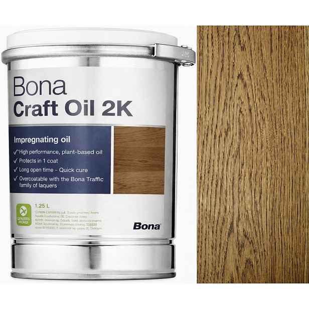 Bona Craft Oil 2K Provincial Bronzový rustikální olej na dřevo 1,25L