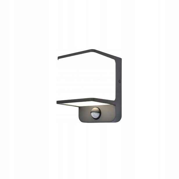 Nástěnná Led lampa Doblo tmavě šedá Lutec