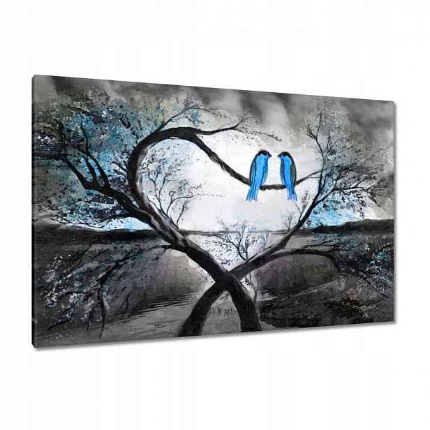 Obrazy 120x80 Strom Konary Ptáčci
