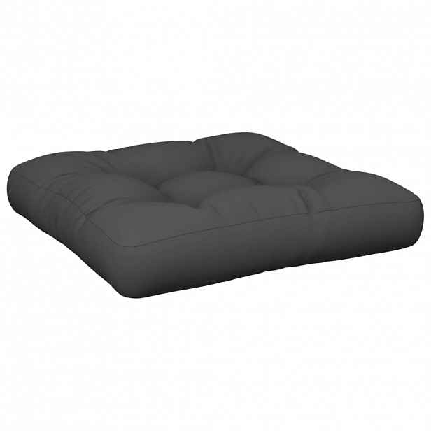 vidaXL Poduška na palety černá 58 x 58 x 10 cm textil