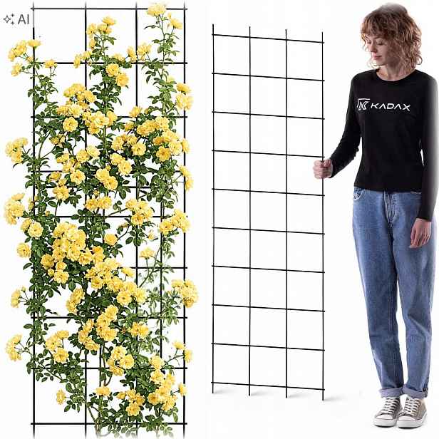 Zahradní Pergola 45x150 cm Kovová Podpěra Pro Rostliny Růží Květů Mřížka