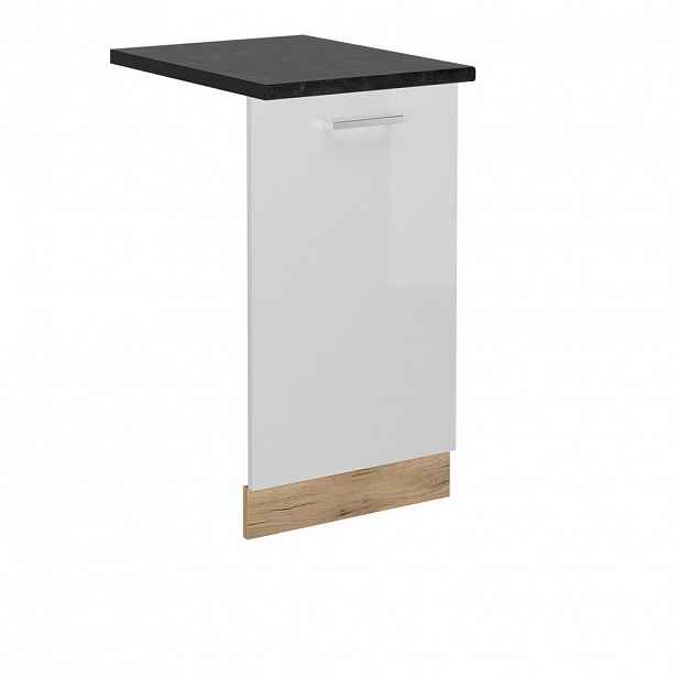 Vicco PŘEDNÍ PANEL R-Line Bílá vysoký lesk 45 cm , PD Antracit