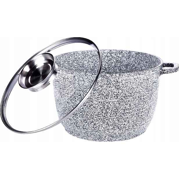 Hrnec Mramorový kulatý Vysoký 10 l 28 cm Indukce Plyn Masterpan 2138 2026