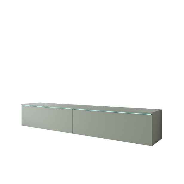 TV stolek LED mlhavě zelená Lowboard 180