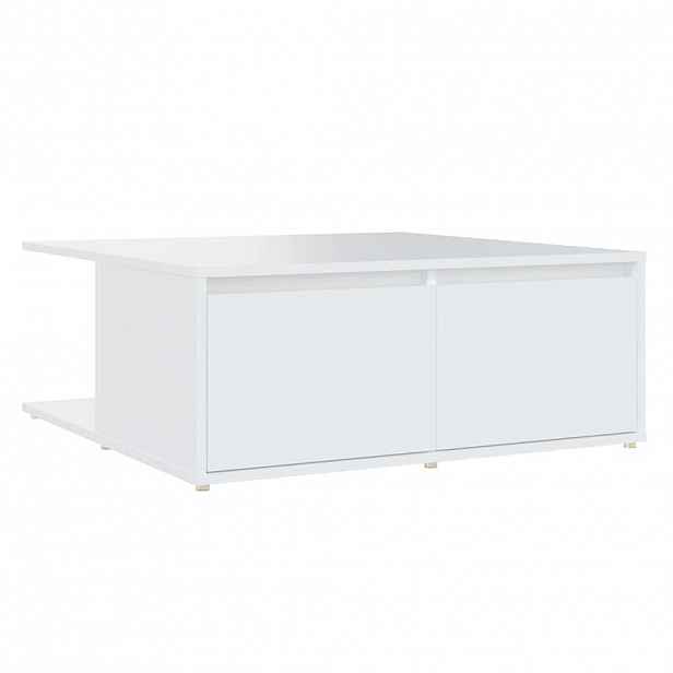 vidaXL Konferenční stolek bílý 80 x 80 x 31 cm dřevotříska