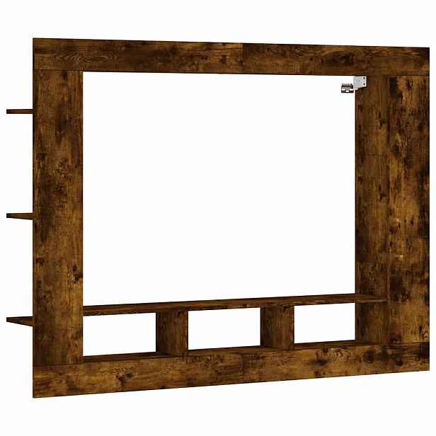 vidaXL TV skříňka kouřový dub 152 x 22 x 113 cm kompozitní dřevo