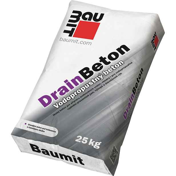 Beton drenážní Baumit DrainBeton 4 mm 25 kg