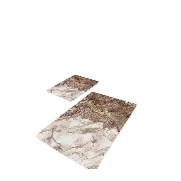 Hnědé koupelnové předložky v sadě 2 ks 60x100 cm – Mila Home