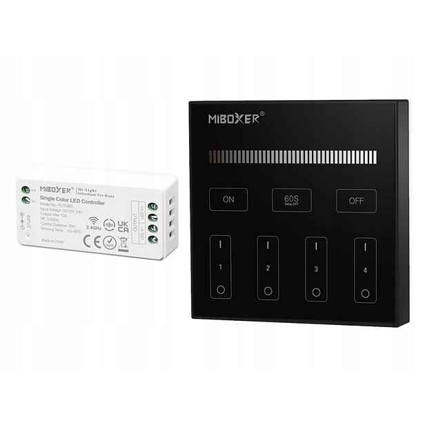 Ovladač Stmívač Nástěnný Led Panel 144W Rf