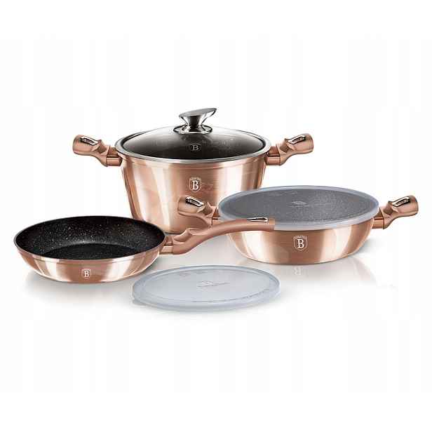 BH-7047 Sada hrnců 6 ks Berlinger Haus Rose Gold Collection