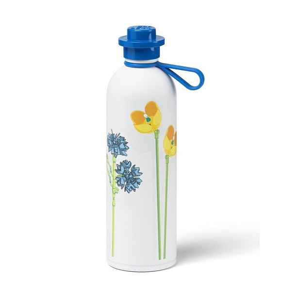 Bílá/modrá dětská termoska 560 ml Meadow Flowers – LEGO®