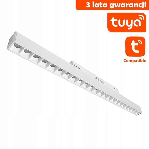 Led lampa s diodami pro magnetické kolejnice Tuya 24W Bílá regulace barvy